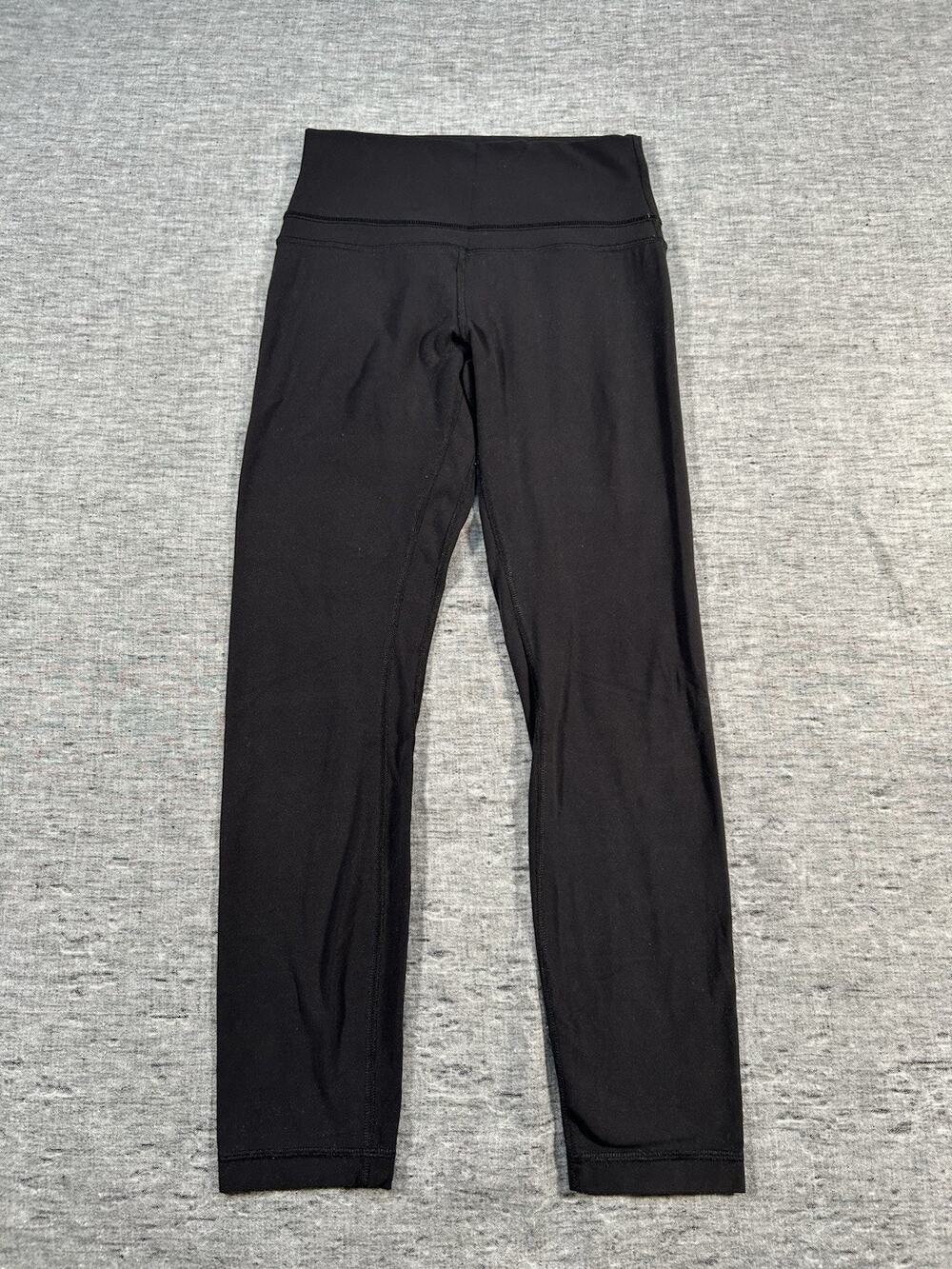 Lululemon Yoga Pants Leggings Womens 6 Black Athleisure Pull-On Stretch